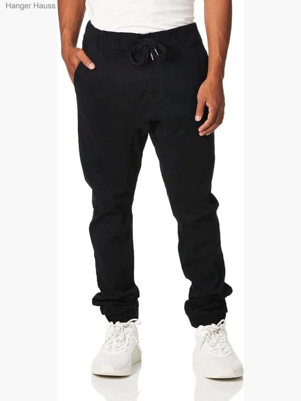 Mens Jogger Pants Stretch Twill Straight Leg Casual Pants